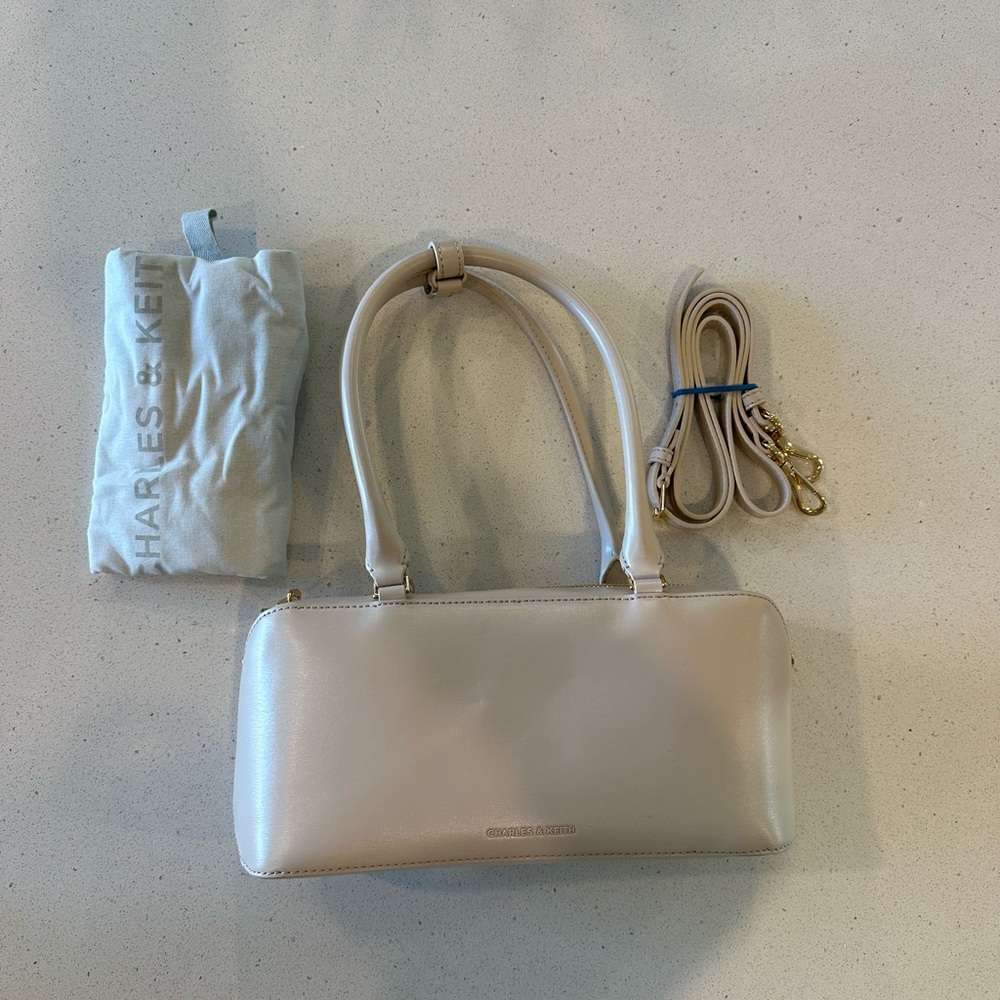Charles & Keith Wisteria Elongated Top Handle Bag